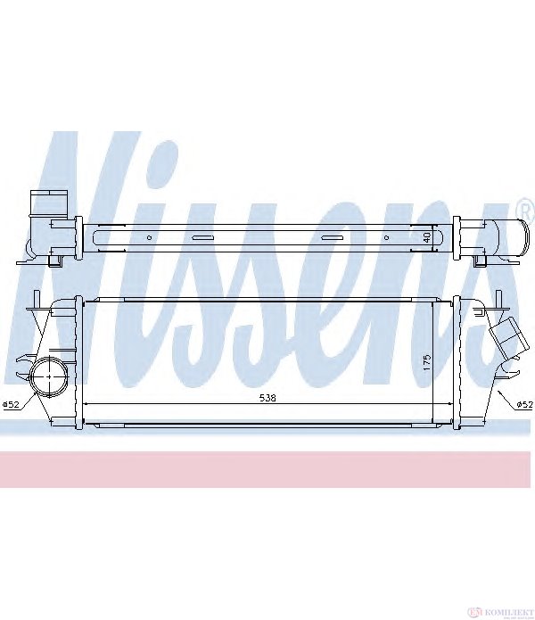 РАДИАТОР ИНТЕРКУЛЕР NISSAN PRIMASTAR (2002-) dCi 120 - NISSENS