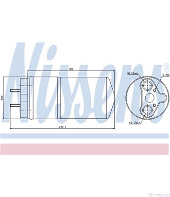 ДЕХИДРАТОР КЛИМАТИК OPEL VIVARO (2001-) 1.9 DTI - NISSENS