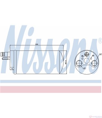 ДЕХИДРАТОР КЛИМАТИК OPEL VIVARO (2001-) 2.0 16V - NISSENS