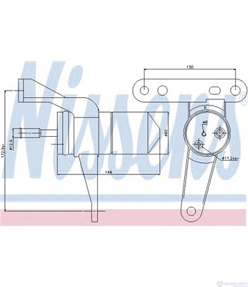 ДЕХИДРАТОР КЛИМАТИК RENAULT KANGOO EXPRESS (1997-) 1.5 dCi - NISSENS