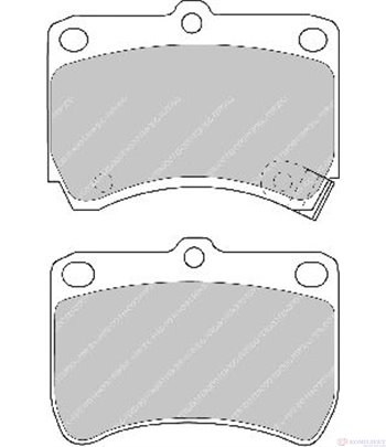 НАКЛАДКИ ПРЕДНИ ДИСКОВИ KIA PRIDE COMBI (1999-) 1.3 - FERODO