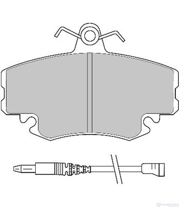 НАКЛАДКИ ПРЕДНИ ДИСКОВИ RENAULT R 19 II (1992-) 1.9 dT - FERODO