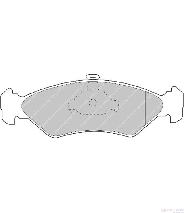 НАКЛАДКИ ПРЕДНИ ДИСКОВИ FORD FIESTA IV (1995-) 1.8 D - FERODO