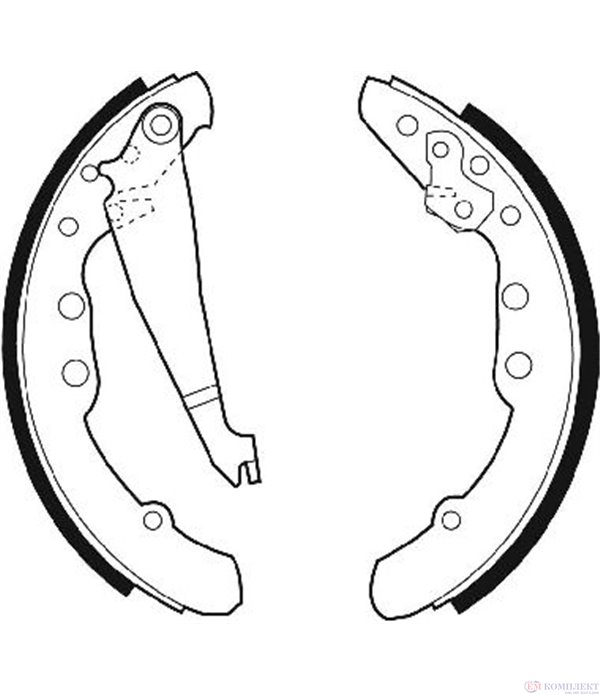 НАКЛАДКИ ЗАДНИ БАРАБАННИ AUDI 100 AVANT (1982-) 2 - FERODO