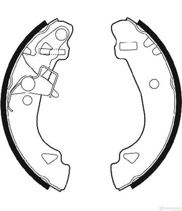 НАКЛАДКИ ЗАДНИ БАРАБАННИ FIAT PANDA (1980-) 1100 4x4 - FERODO