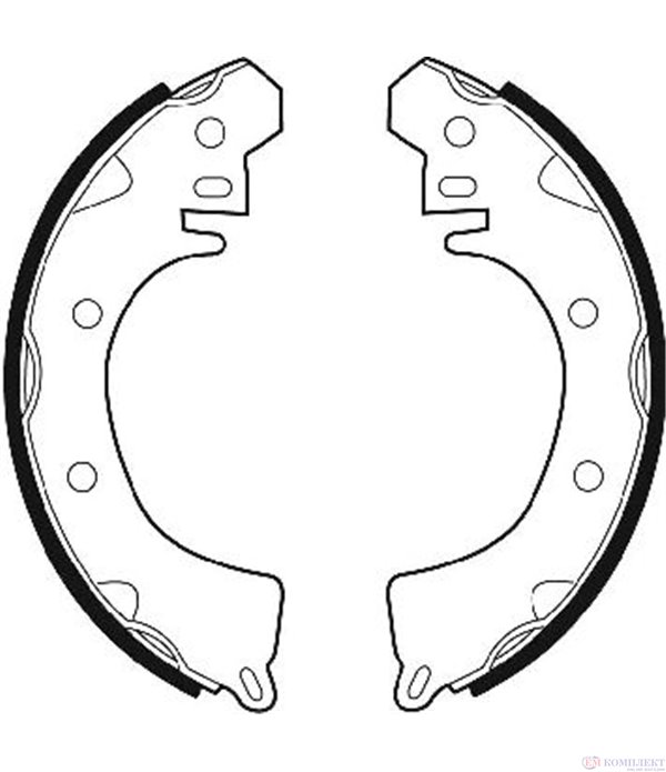 НАКЛАДКИ ЗАДНИ БАРАБАННИ MITSUBISHI LANCER VI (1995-) 1.6 16V - FERODO