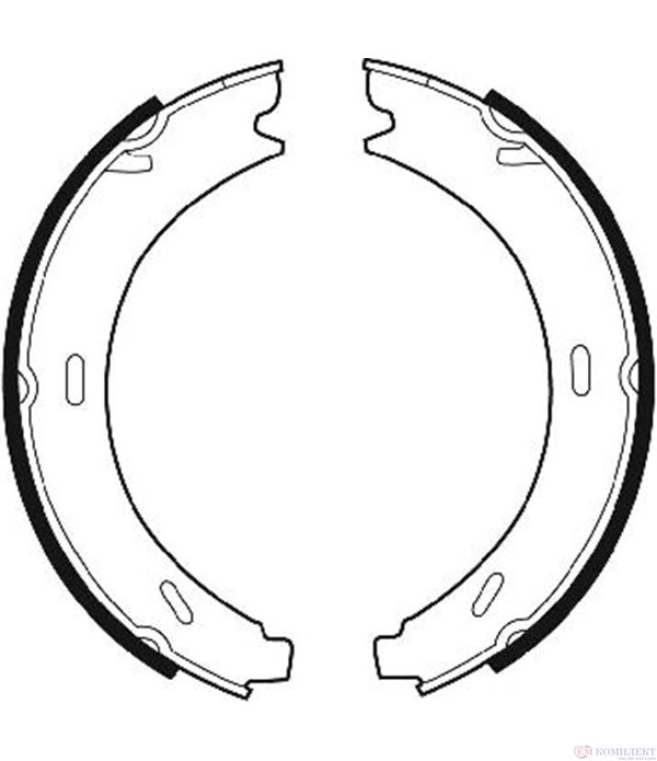 НАКЛАДКИ ЗАДНИ РЪЧНА СПИРАЧКА БАРАБАННИ MERCEDES E CLASS COMBI S210 (1996-) E 320 T CDI - FERODO