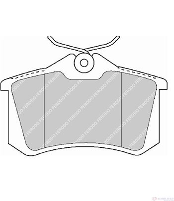 НАКЛАДКИ ЗАДНИ ДИСКОВИ SEAT ALTEA XL (2006-) 2.0 TDI - FERODO