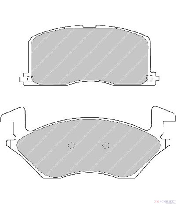 НАКЛАДКИ ПРЕДНИ ДИСКОВИ TOYOTA STARLET (1989-) 1.3 12V - FERODO