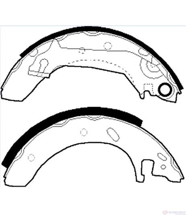 НАКЛАДКИ ЗАДНИ БАРАБАННИ FORD MONDEO II SEDAN (1996-) 1.6 i 16V - FERODO