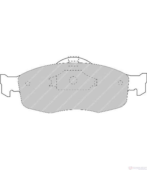 НАКЛАДКИ ПРЕДНИ ДИСКОВИ FORD SCORPIO I (1985-) 2.9 i CAT - FERODO