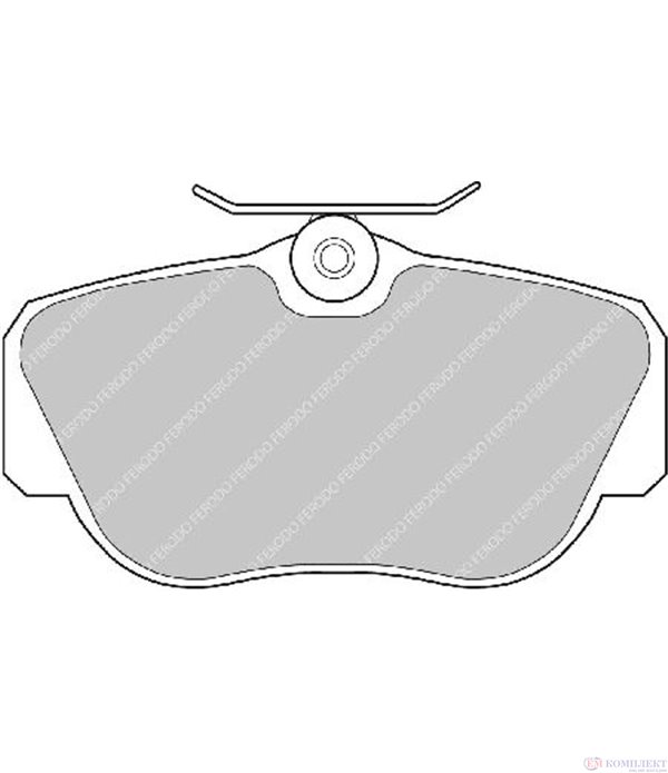 НАКЛАДКИ ПРЕДНИ ДИСКОВИ MERCEDES 190 W201 (1982-) 2.5 D - FERODO