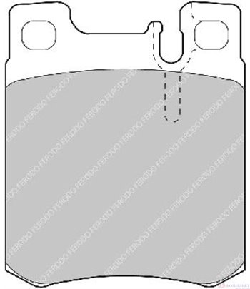 НАКЛАДКИ ЗАДНИ ДИСКОВИ MERCEDES CLK C209 (2002-) 500 - FERODO