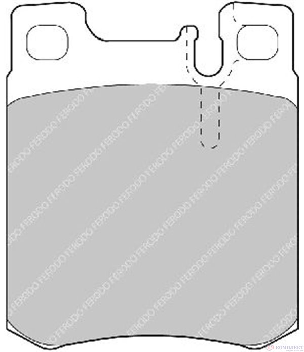 НАКЛАДКИ ЗАДНИ ДИСКОВИ MERCEDES CLK C209 (2002-) 500 - FERODO