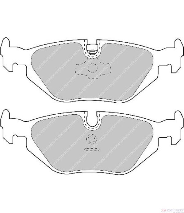 НАКЛАДКИ ЗАДНИ ДИСКОВИ BMW 3 SERIES E36 COUPE (1992-) 328 i - FERODO