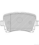 НАКЛАДКИ ЗАДНИ ДИСКОВИ AUDI A4 (2004-) 3.2 FSI quattro - FERODO