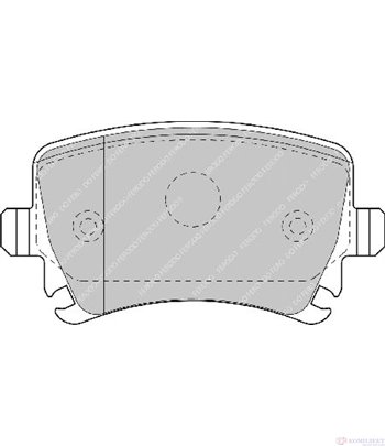 НАКЛАДКИ ЗАДНИ ДИСКОВИ AUDI A4 (2004-) 3.2 FSI quattro - FERODO