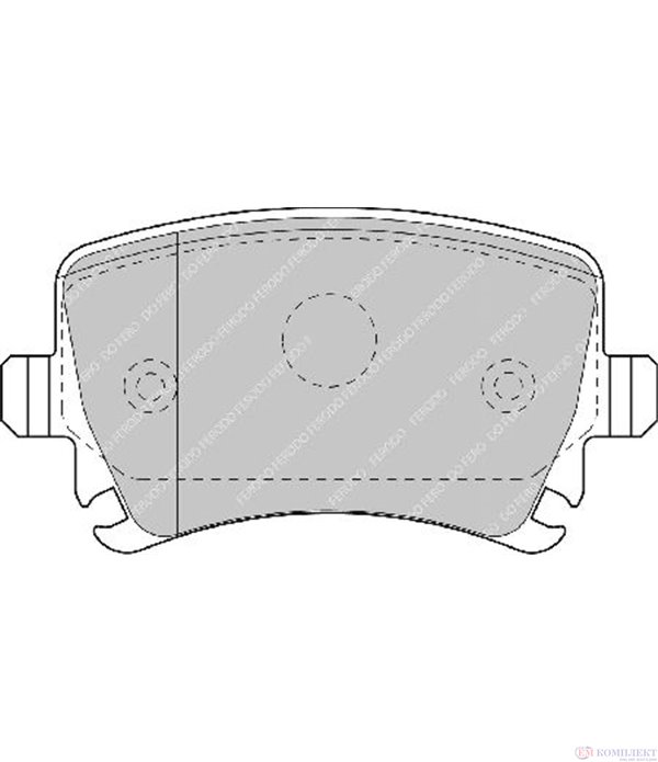 НАКЛАДКИ ЗАДНИ ДИСКОВИ AUDI A4 (2004-) 1.8 T quattro - FERODO