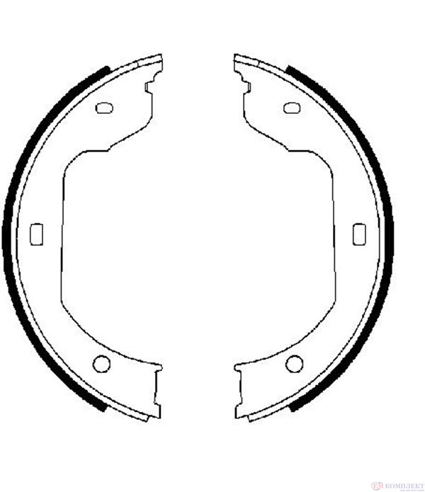 НАКЛАДКИ ЗАДНИ РЪЧНА СПИРАЧКА БАРАБАННИ BMW 7 SERIES E65,E66 (2001-) 730 Ld - FERODO