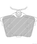 НАКЛАДКИ ЗАДНИ ДИСКОВИ CITROEN C5 (2008-) 1.6 THP 155 - FERODO