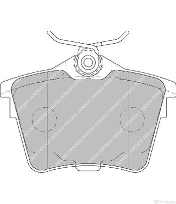 НАКЛАДКИ ЗАДНИ ДИСКОВИ CITROEN C5 (2008-) 1.6 THP 155 - FERODO