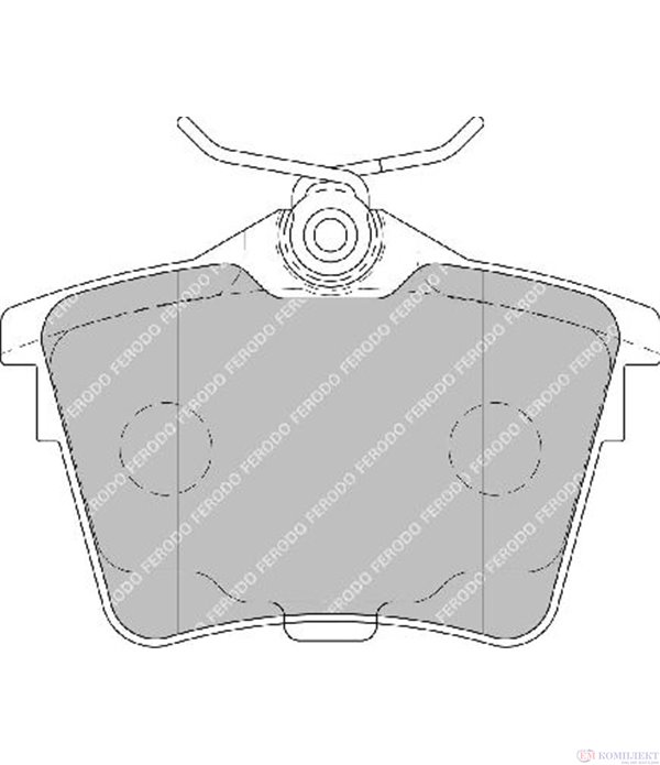 НАКЛАДКИ ЗАДНИ ДИСКОВИ CITROEN C5 (2008-) 1.6 THP 155 - FERODO