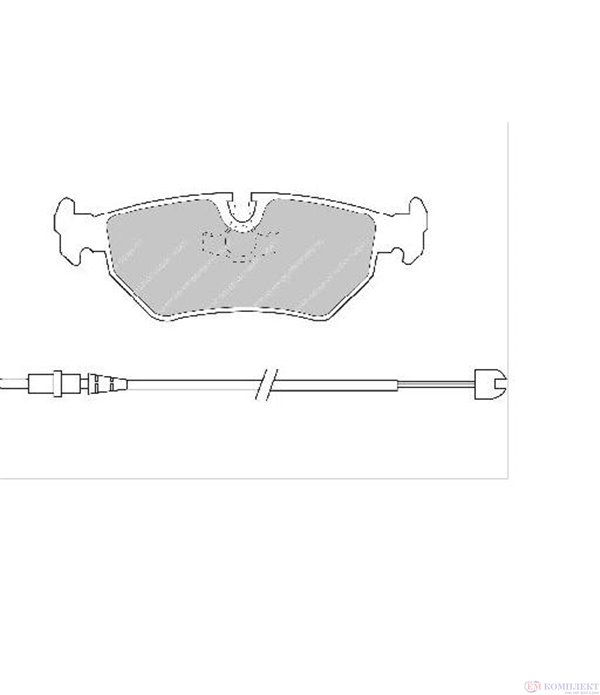 НАКЛАДКИ ЗАДНИ ДИСКОВИ PEUGEOT 806 (1994-) 1.8 - FERODO