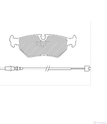 НАКЛАДКИ ЗАДНИ ДИСКОВИ CITROEN EVASION (1994-) 2.0 TD - FERODO