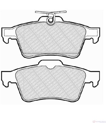 НАКЛАДКИ ЗАДНИ ДИСКОВИ CITROEN C5 BREAK (2008-) 2.2 HDi - FERODO