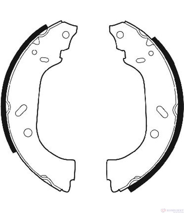 НАКЛАДКИ ЗАДНИ БАРАБАННИ PEUGEOT EXPERT (1995-) 2 - FERODO