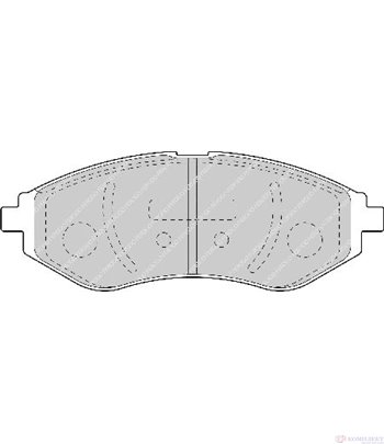 НАКЛАДКИ ПРЕДНИ ДИСКОВИ CHEVROLET KALOS (2005-) 1.2 - FERODO