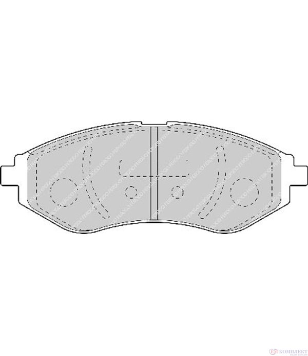 НАКЛАДКИ ПРЕДНИ ДИСКОВИ CHEVROLET KALOS (2005-) 1.2 - FERODO