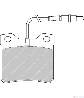 НАКЛАДКИ ЗАДНИ ДИСКОВИ PEUGEOT 406 (1995-) 1.6 - FERODO