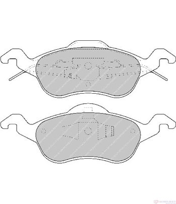НАКЛАДКИ ПРЕДНИ ДИСКОВИ FORD FOCUS COMBI (1999-) 1.8 TDITDDi - FERODO