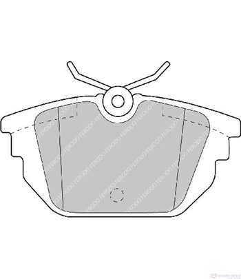 НАКЛАДКИ ЗАДНИ ДИСКОВИ ALFA ROMEO 146 (1994-) 1.7 i.e. 16V - FERODO