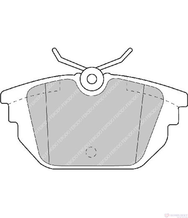 НАКЛАДКИ ЗАДНИ ДИСКОВИ ALFA ROMEO 155 (1992-) 2.0 16V Turbo Q4 - FERODO