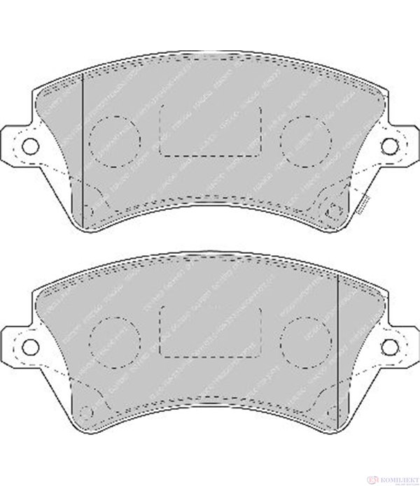 НАКЛАДКИ ПРЕДНИ ДИСКОВИ TOYOTA COROLLA (2001-) 1.8 VVTL-i TS - FERODO