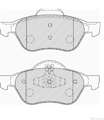 НАКЛАДКИ ПРЕДНИ ДИСКОВИ RENAULT MEGANE II COMBI (2003-) 1.9 dCi - FERODO