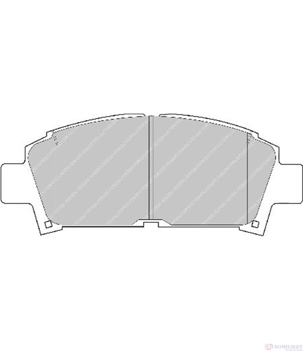 НАКЛАДКИ ПРЕДНИ ДИСКОВИ TOYOTA AVENSIS LIFTBACK (1997-) 2.0 VVT-i - FERODO