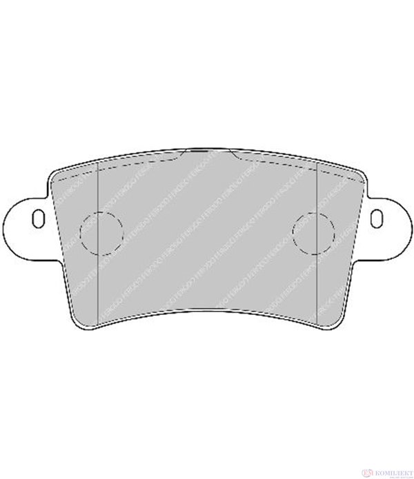 НАКЛАДКИ ЗАДНИ ДИСКОВИ NISSAN INTERSTAR (2003-) dCi 140 - FERODO