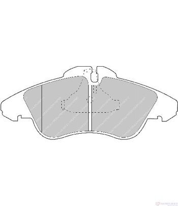 НАКЛАДКИ ПРЕДНИ ДИСКОВИ MERCEDES SPRINTER 4T 904 (1996-) 416 CDI - FERODO