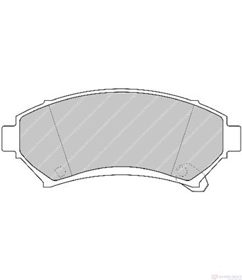 НАКЛАДКИ ПРЕДНИ ДИСКОВИ OPEL SINTRA (1996-) 2.2 i 16V - FERODO