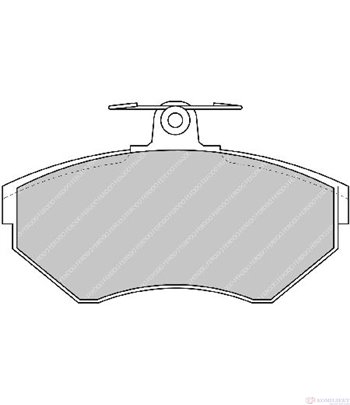НАКЛАДКИ ПРЕДНИ ДИСКОВИ VOLKSWAGEN CADDY II COMBI (1995-) 1.6 - FERODO