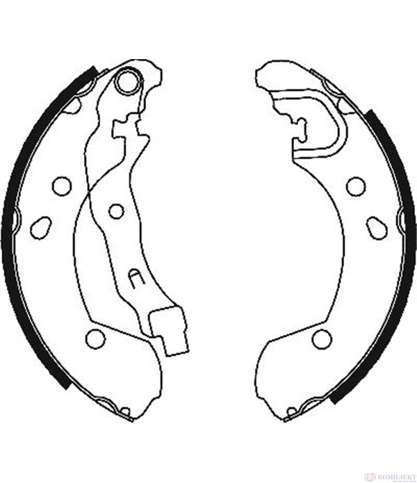 НАКЛАДКИ ЗАДНИ БАРАБАННИ NISSAN MICRA III (2003-) 1.0 16V - FERODO