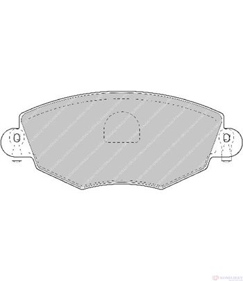НАКЛАДКИ ПРЕДНИ ДИСКОВИ FORD MONDEO III (2000-) 2.0 16V TDDiTDCi - FERODO