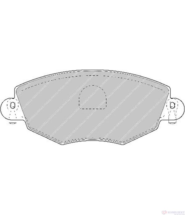 НАКЛАДКИ ПРЕДНИ ДИСКОВИ FORD MONDEO III (2000-) 2.0 16V TDDiTDCi - FERODO