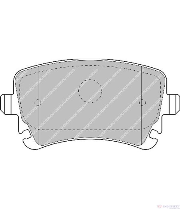 НАКЛАДКИ ЗАДНИ ДИСКОВИ AUDI A6 (2004-) 4.2 FSI quattro - FERODO