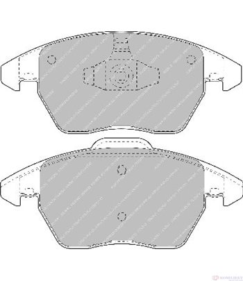 НАКЛАДКИ ПРЕДНИ ДИСКОВИ CITROEN C4 (2004-) 2.0 16V - FERODO