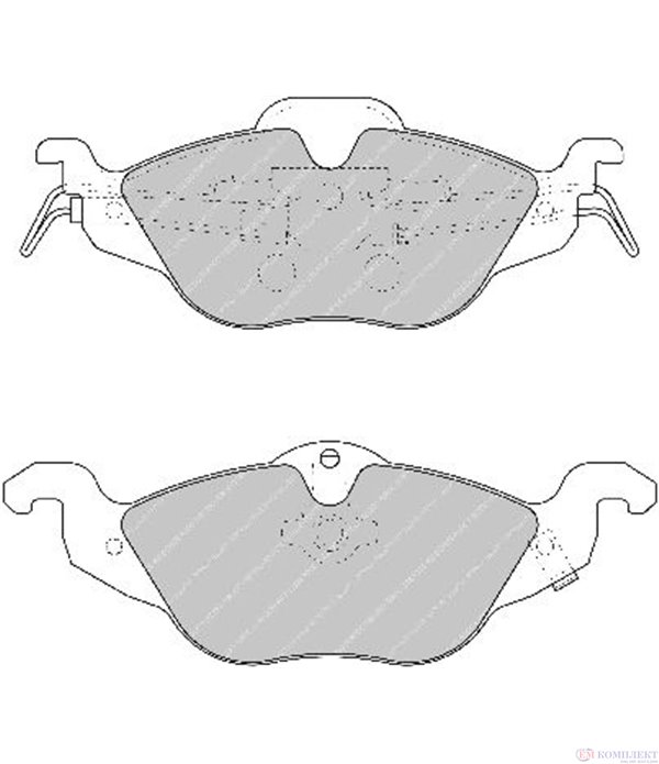 НАКЛАДКИ ПРЕДНИ ДИСКОВИ OPEL ASTRA G COMBI (1998-) 1.4 16V - FERODO