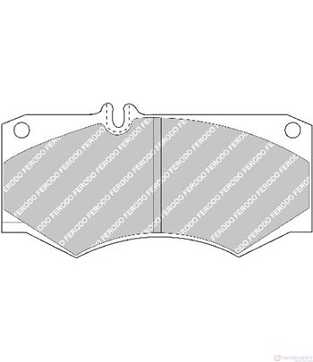 НАКЛАДКИ ПРЕДНИ ДИСКОВИ MERCEDES T1 601 208 (1977-) 2.3 - FERODO